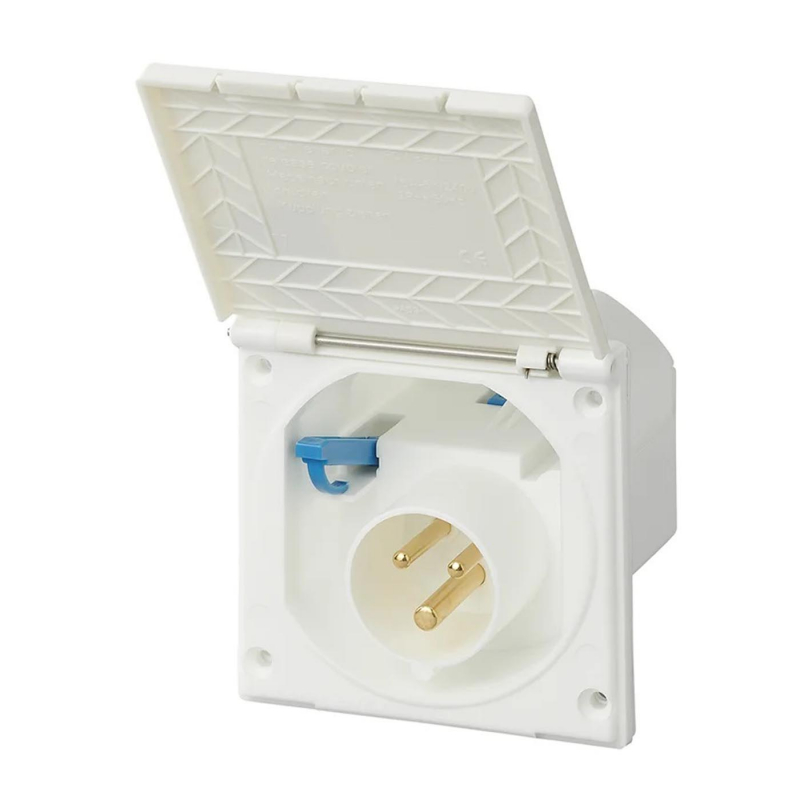 ProPlus Electric Inlet CEE Square White | Buy at Campmarke