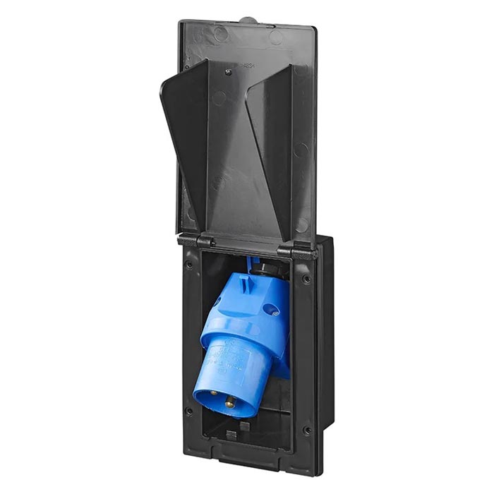 ProPlus Electric Inlet CEE Rectangular Black | Buy at Camp