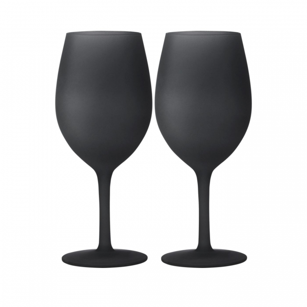 Wine Glass Black Satin 60 cl - 2p
