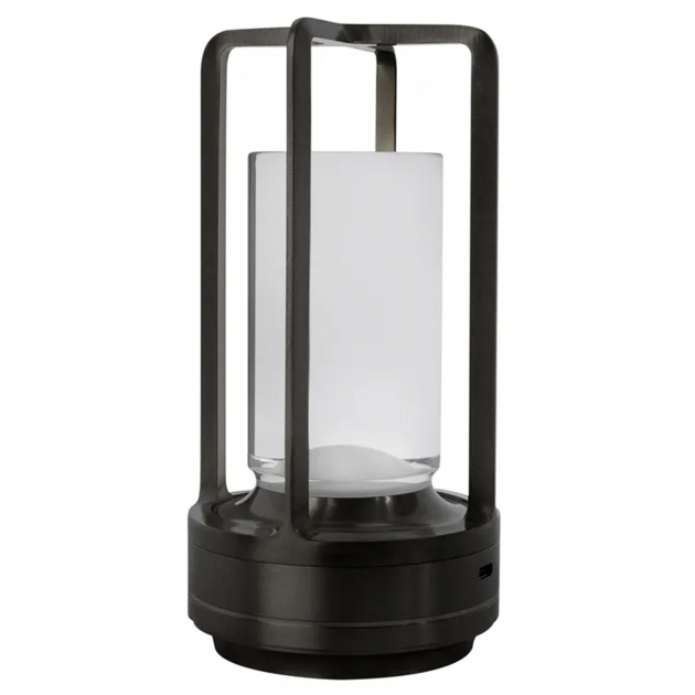 Table Lantern Black USB Charging