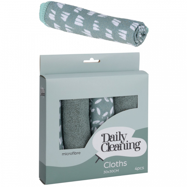 Microfibre cloth set 4-pack