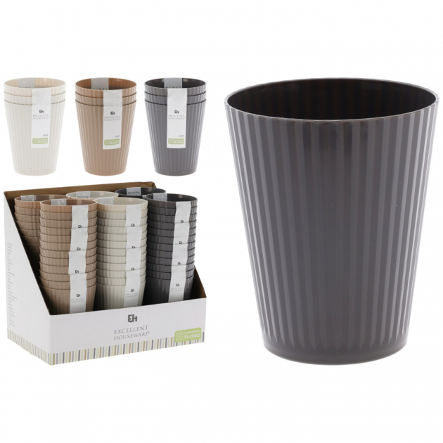 Drinking Glass Stripe in Plastic 3-pack