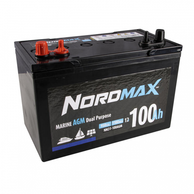 Nordmax Marine Leisure Battery 100Ah AGM