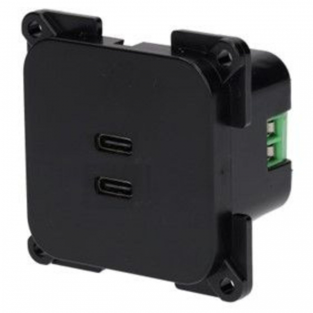 Wall Outlet Double USB-C C-line