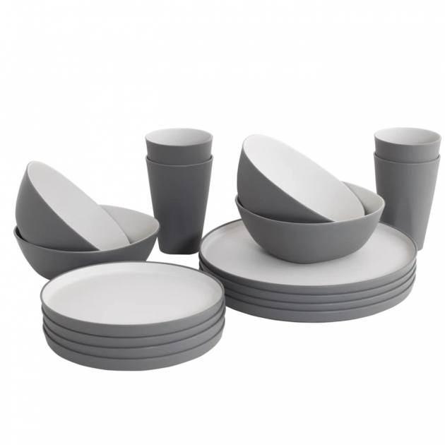 Outwell Dinner Set 16 Pieces Gala Grey Mist