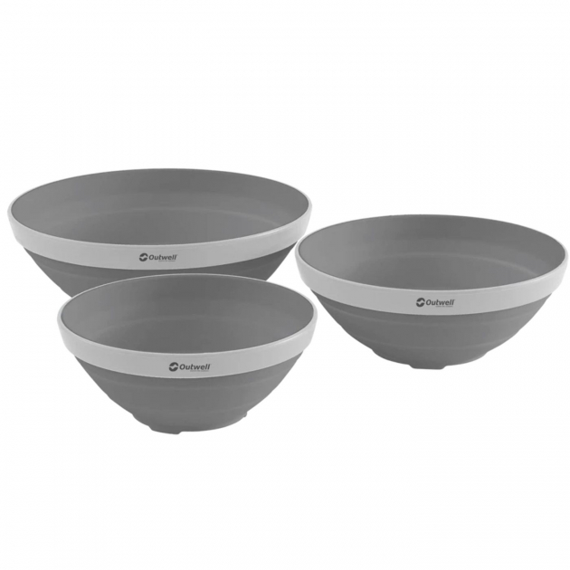 Outwell Bowl Set Foldable Grey Mist