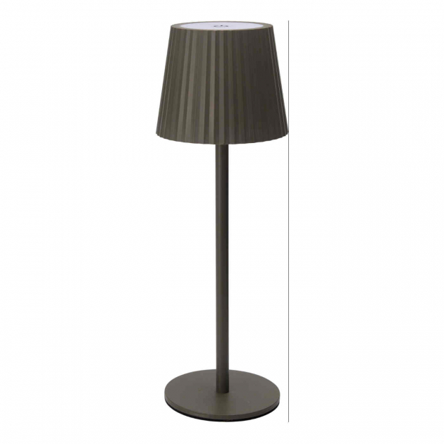 Table Lamp Gray-Brown Rechargeable