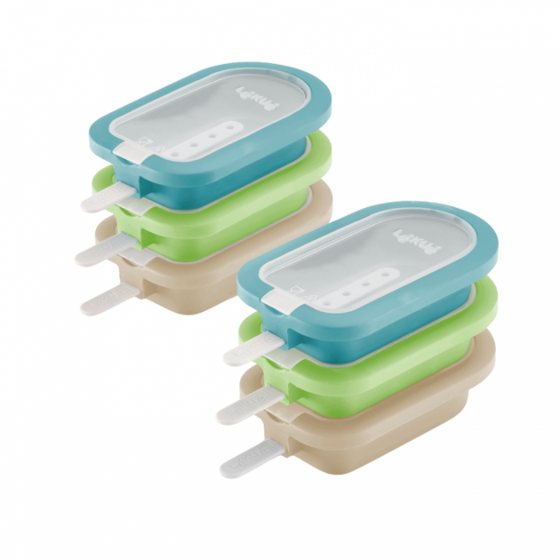 Set of 6 Ice Cream Molds in Southern European Design