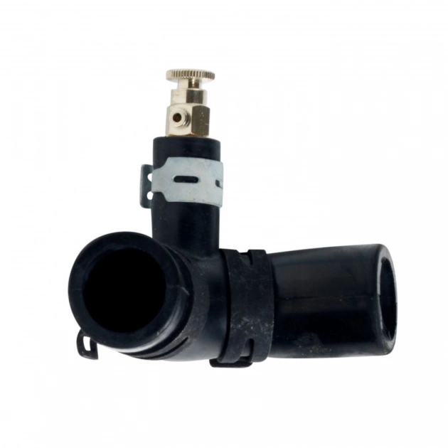 Rubber elbow with air screw and clamp