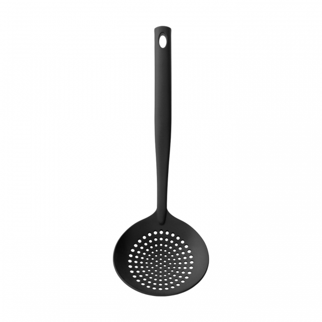 Brabantia Black Line Slotted Spoon/Strainer Spoon Non-Stick