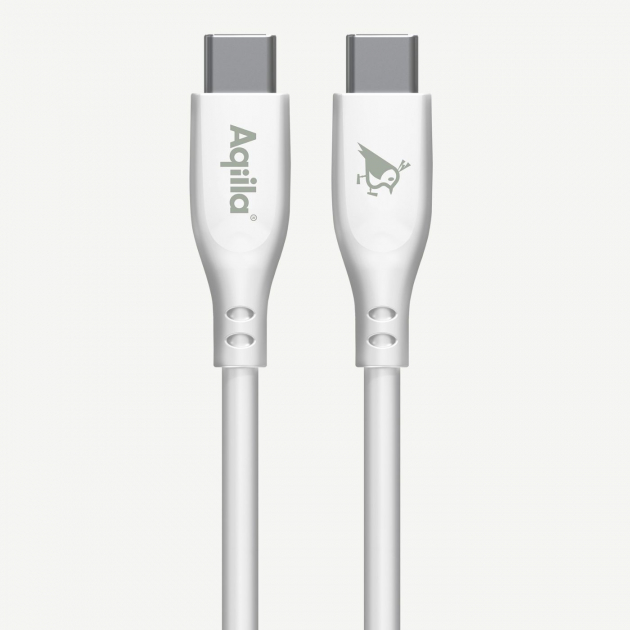 Aqiila Cablebird Charging Cable USB C-C 60W White