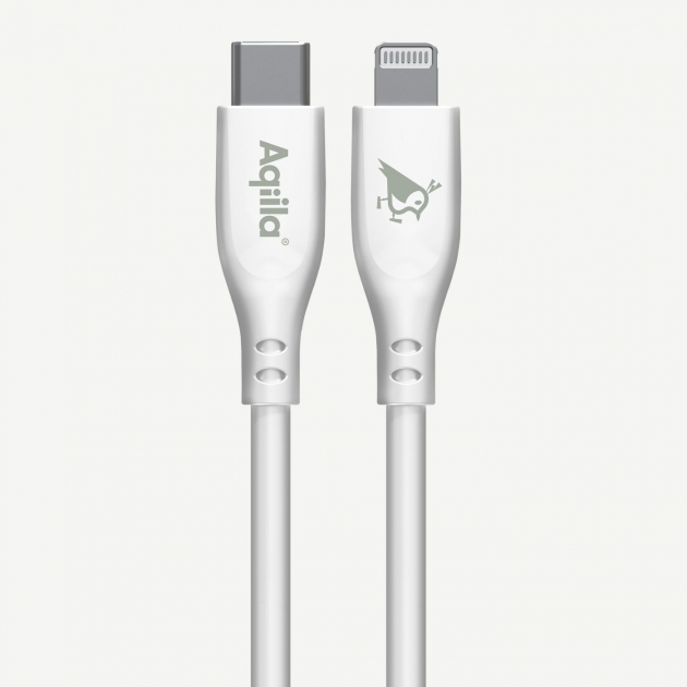 Aqiila Cablebird Charging Cable USB C-Lightning 30W White