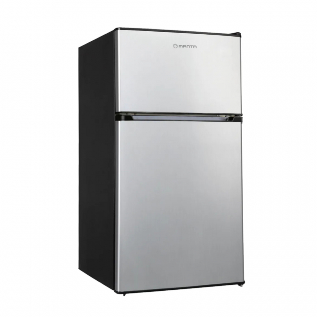Manta Fridge and Freezer 88L Silver-Black