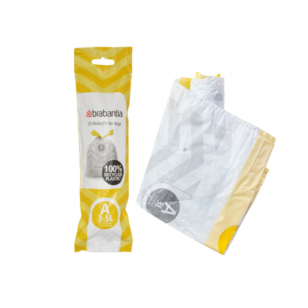 Brabantia PerfectFit waste bags 3–5L pack of 20