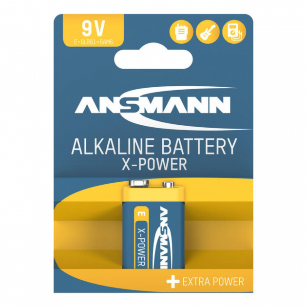 Ansmann X-Power Alkaline Battery 9V 1-Pack