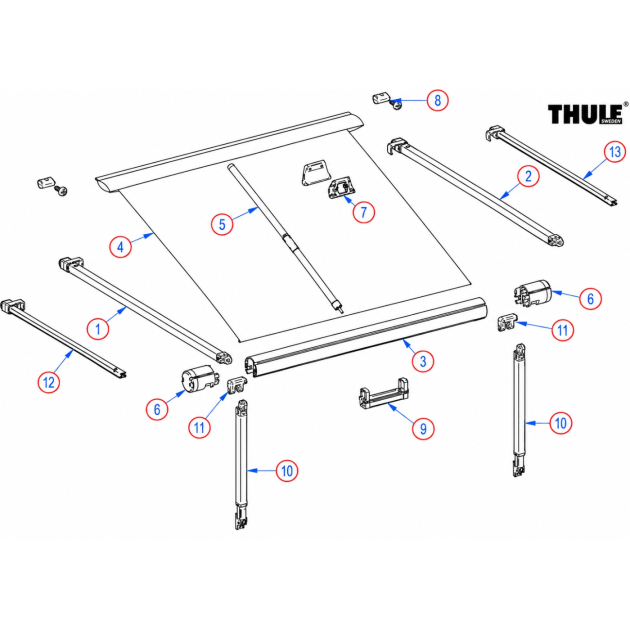 Thule Omnistor 1200 Spare Parts