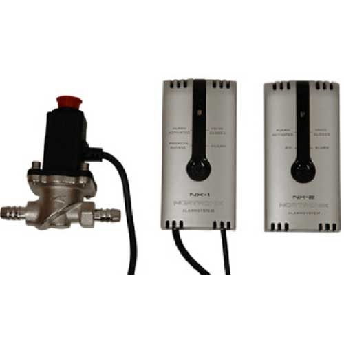 Gas alarm NX-1 x2 with gas shut-off valve in the group Other / Security / Gas and Narcotics Alarm at Campmarket (67316)