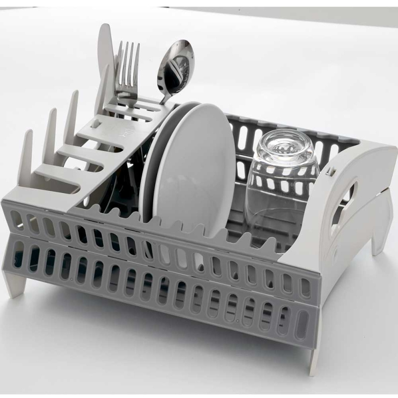 Isabella Folding Dish Rack in the group Household & Kitchen / Laundry, Cleaning & Dishes / Dish rack at Campingvaruhuset i Norden AB (67370)