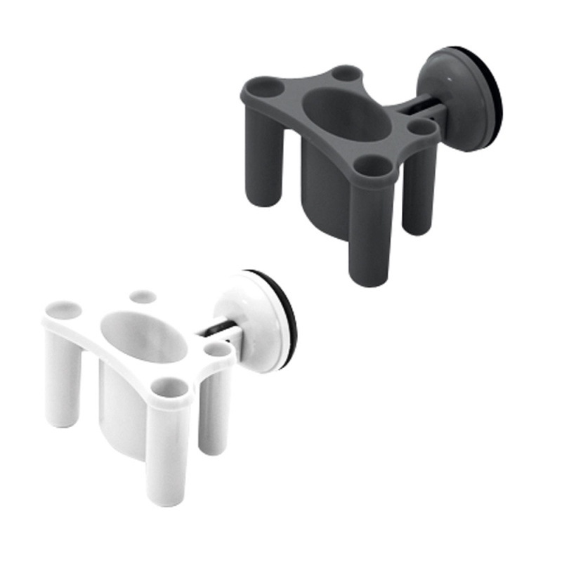 Toothbrush-Toothpaste holder with suction cup mount in the group Water & Sanitation / Bathroom items at Campingvaruhuset i Norden AB (67700)