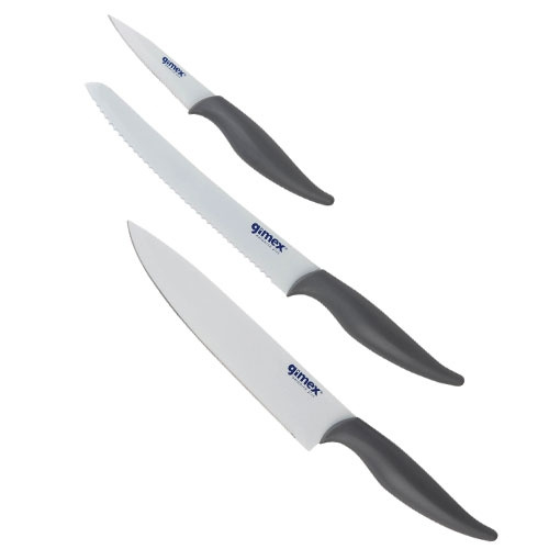 Gimex Knife Set 3 pieces Stainless Steel in the group Household & Kitchen / Serving / Cutlery at Campingvaruhuset i Norden AB (67997)