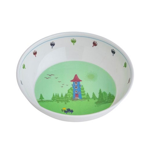 Moomin bowl Moomin house Green in the group Household & Kitchen / Serving / Children\'s dishes at Campmarket (71109)