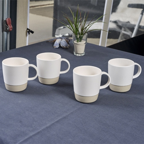 Isabella Coffee Mugs Nature 4-Pack in the group Household & Kitchen / Glass & Mugs / Mugs and Coffee Cups at Campingvaruhuset i Norden AB (71818)