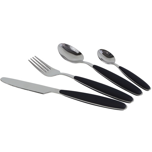 Gimex Cutlery Set 16 Pieces Stainless Steel Black in the group Household & Kitchen / Serving / Cutlery at Campingvaruhuset i Norden AB (73162)
