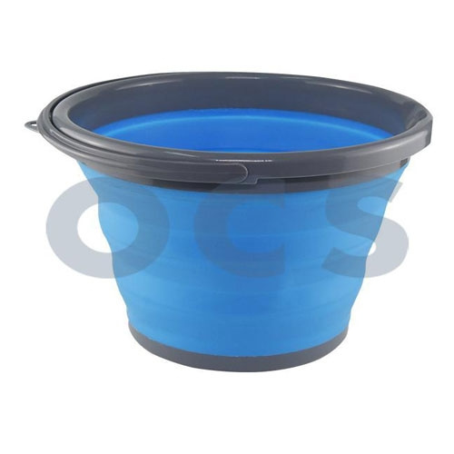 ViaMondo Collapsible Silicone Bucket 10L Blue in the group Household & Kitchen / Laundry, Cleaning & Dishes / Dish basins at Campingvaruhuset i Norden AB (73469)