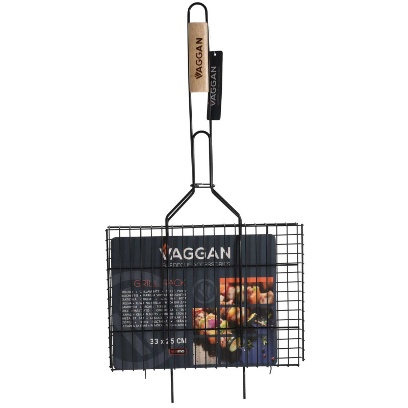 Hamburger grill rack Black 34x25cm in the group Outdoor / Camping kitchen & Cooking utensils at Campmarket (75299)