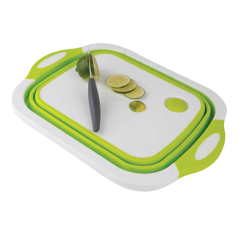 Cutting board with colander in the group Household & Kitchen / Kitchen accessories / Cutting boards at Campingvaruhuset i Norden AB (76003)