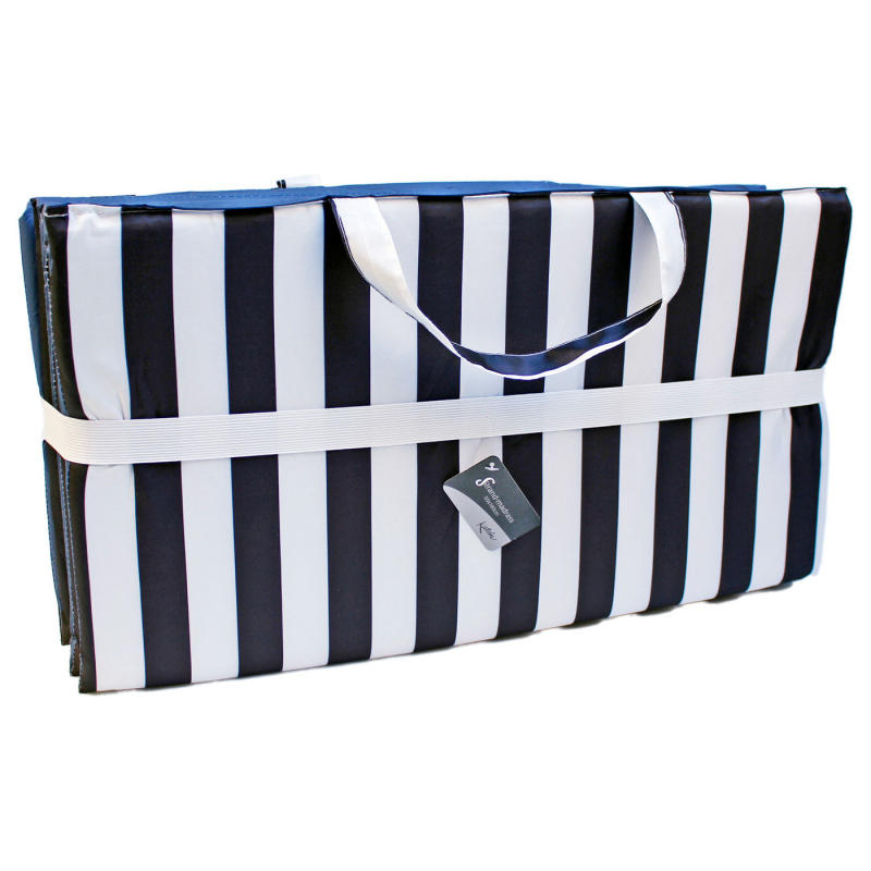 Striped Beach Mattress Black/White in the group Home & Interior / Textiles at Campmarket (76178)