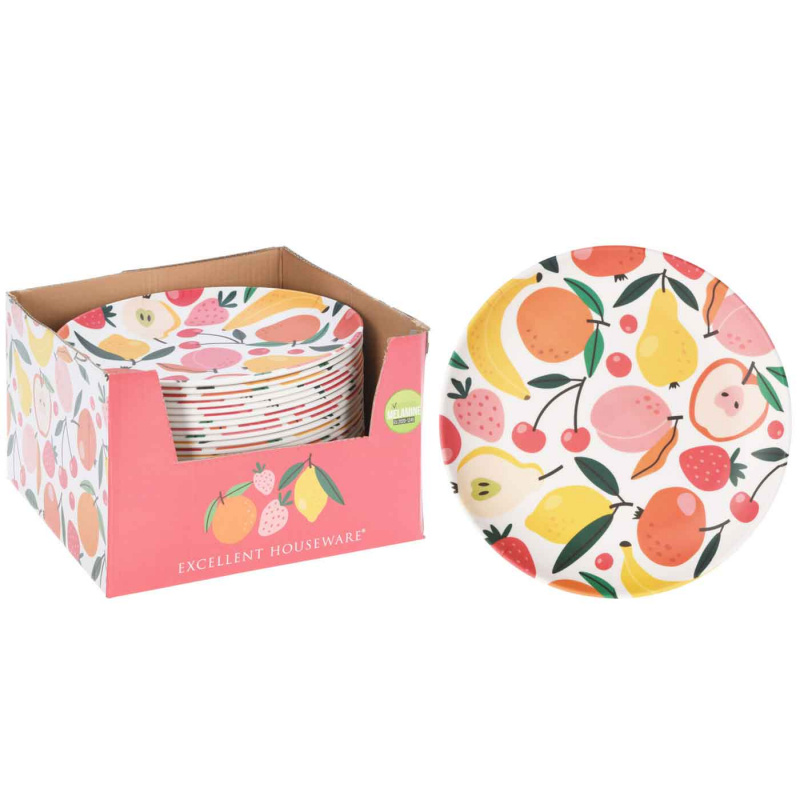 Plate Fruity Melamine 20cm in the group Household & Kitchen / Serving / Plates at Campingvaruhuset i Norden AB (76437)