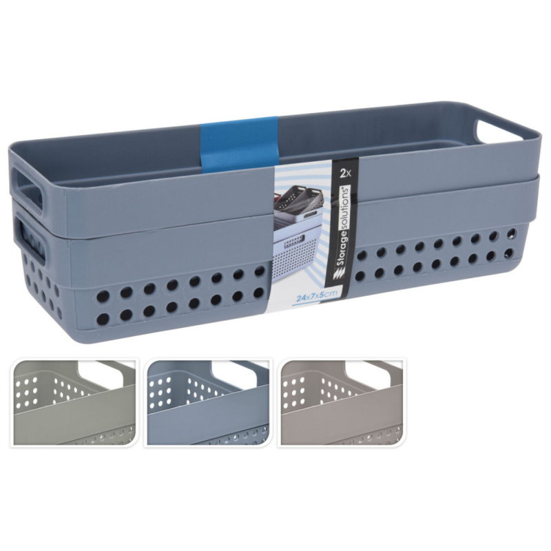 Storage basket 2-pack 0.75l in the group Home & Interior / Storage at Campingvaruhuset i Norden AB (76877)