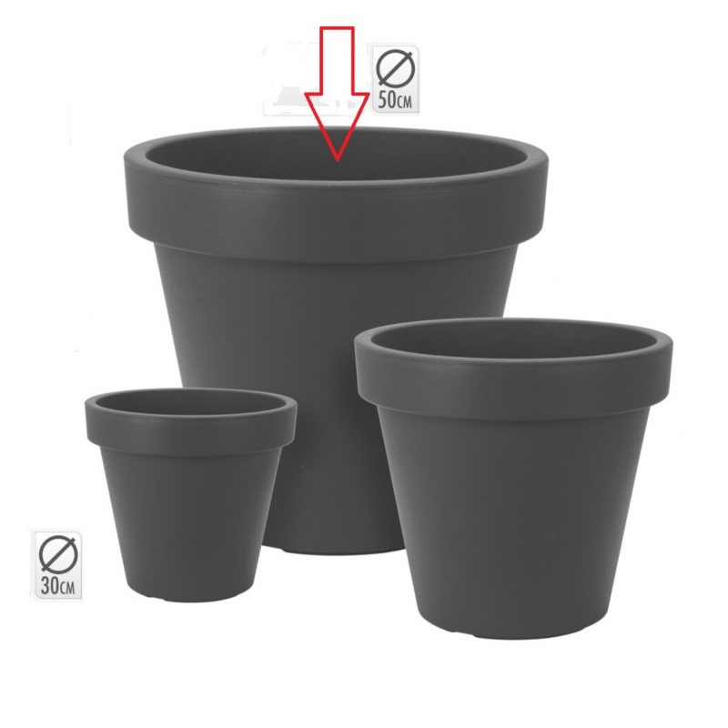 Pot Large 50cm Anthracite in the group Home & Interior / Decoration & Comfort at Campmarket (77314)