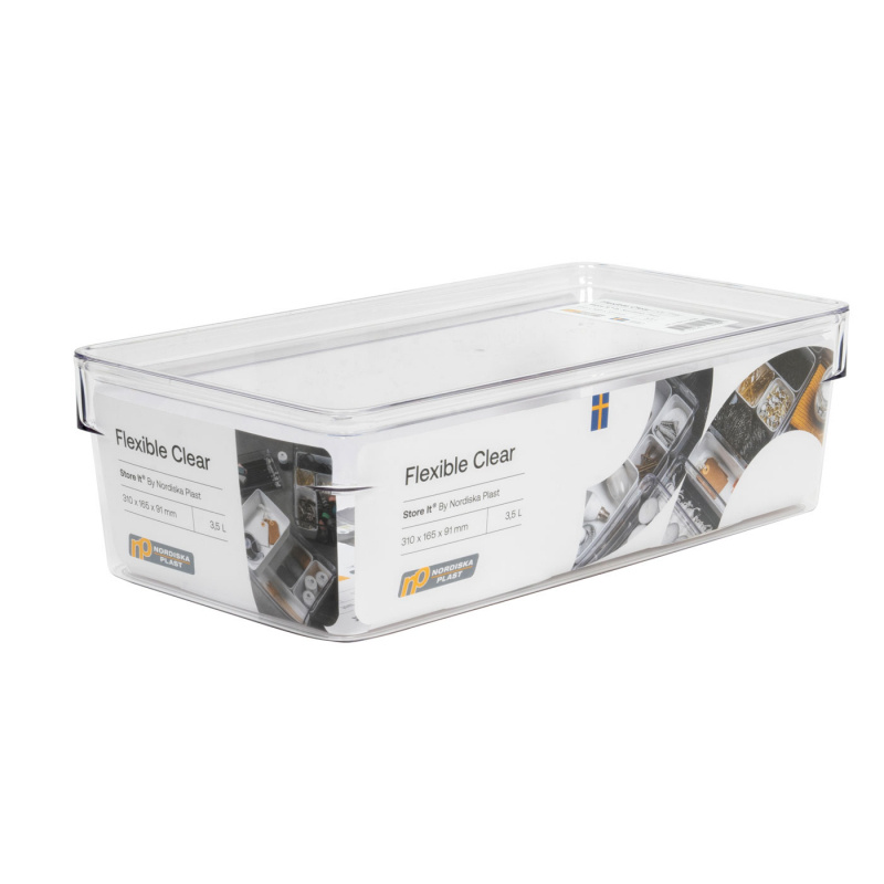 Storage box Flexible Clear 3.5L in the group Household & Kitchen / Kitchen accessories / Food & Pantry Storage at Campingvaruhuset i Norden AB (78912)