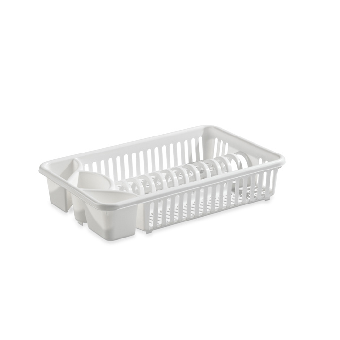 Small White Dish Rack in the group Household & Kitchen / Laundry, Cleaning & Dishes / Dish rack at Campmarket (79027)