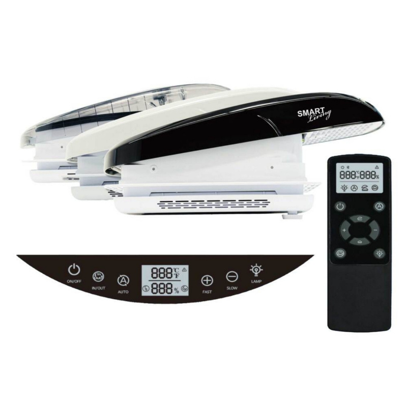 Smart Living Roof Fan 40x40 in the group Caravan & Motorhome / Body / Sunroofs / Hatches 40*40cm at Campingvaruhuset i Norden AB (79683)