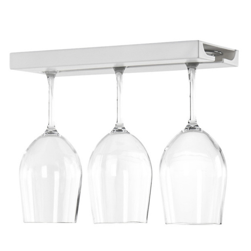 Glass Holder Wine Glass White in the group Household & Kitchen / Kitchen accessories / Hooks & Shelves at Campingvaruhuset i Norden AB (80195)