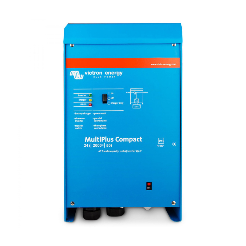 Charger/Inverter Victron MultiPlus Compact 24/2000/50-30 230V VE.Bus in the group Caravan & Motorhome / Electronics / Batteries & Converters / Battery charger at Campingvaruhuset i Norden AB (81306)