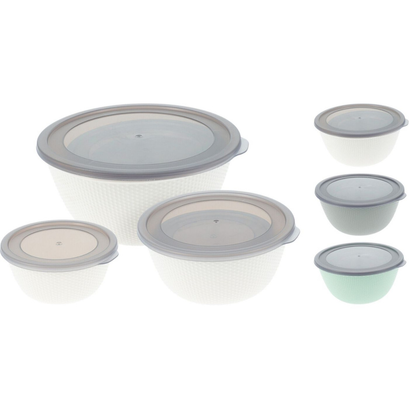 Storage boxes 3-pack in the group Household & Kitchen / Kitchen accessories / Food & Pantry Storage at Campingvaruhuset i Norden AB (82271)