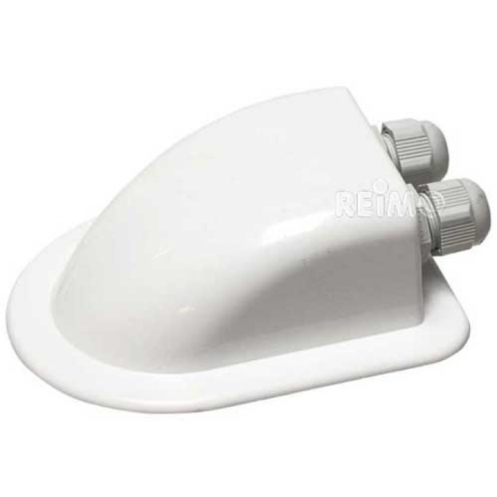 Double white cable entry in the group Caravan & Motorhome / Electronics / Solar panels / Accessories at Campmarket (64192)