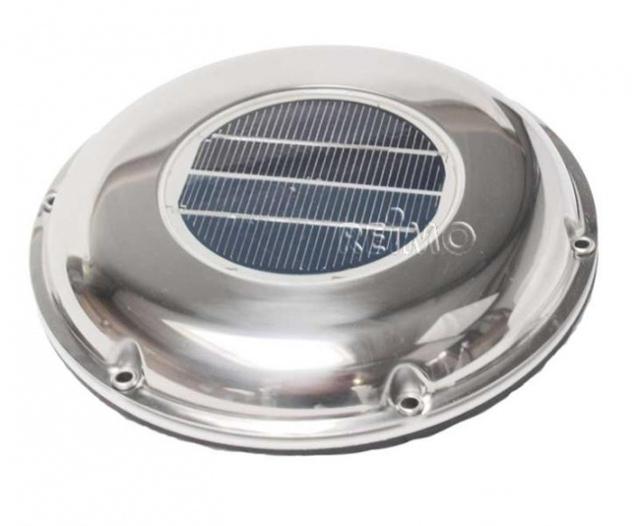 Stainless steel solar fan in the group Caravan & Motorhome / Body / Roof vents at Campmarket (64287)