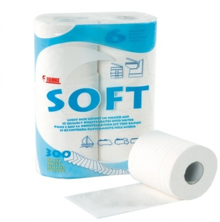 Fiamma Toilet Paper 6-pack in the group Water & Sanitation / Chemicals & Accessories / Toilet/Tank cleaning & Accessories at Campmarket (64292)