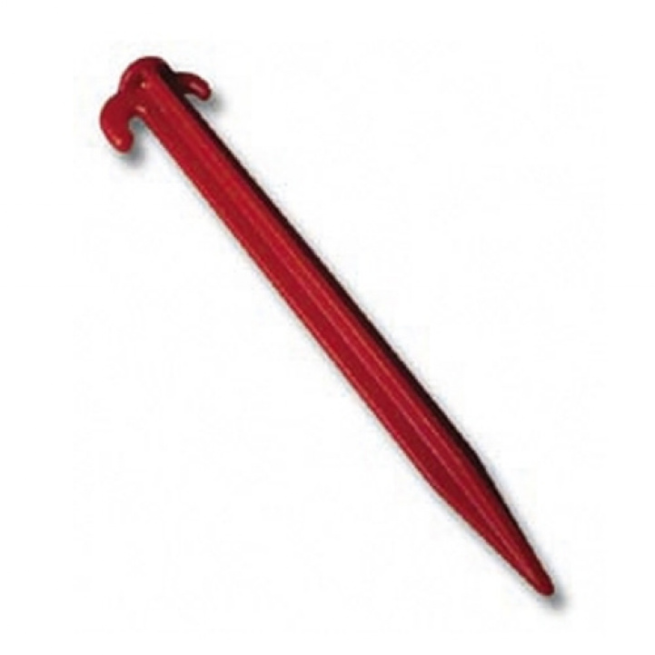 Red plastic tent pegs 10-pack in the group Awning & Canopies / Accessories-Parts / Isabella Original / Tent pegs at Campingvaruhuset i Norden AB (64357)