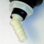 Novo white/chrome single tap