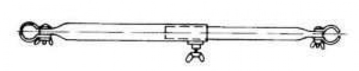 Veranda rod Steel 22mm 75-120cm in the group Awning & Canopies / Accessories-Parts / Tripod parts at Campmarket (64463)