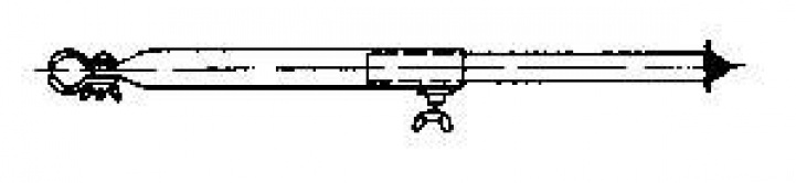 Extra leg Steel 25mm 170-250cm in the group Awning & Canopies / Accessories-Parts / Tripod parts at Campmarket (64469)