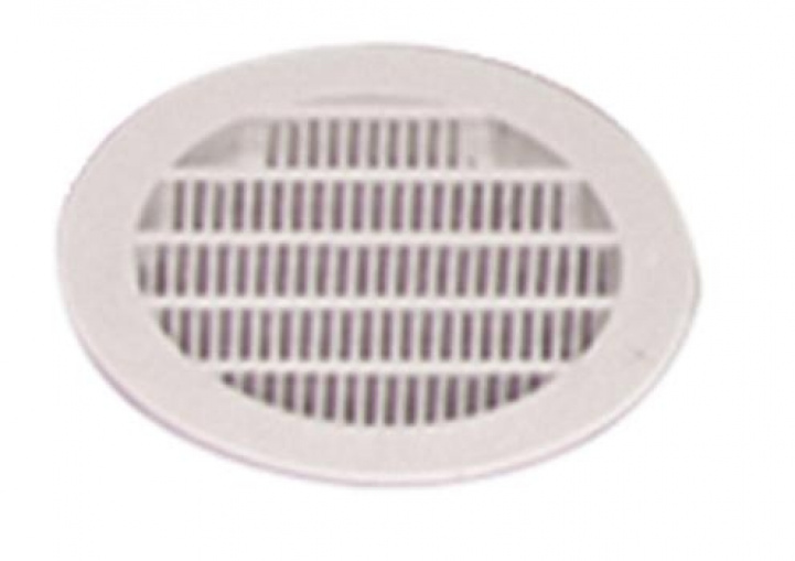 Ventilation grille 100mm round white in the group Caravan & Motorhome / Body / Ventilation grille at Campingvaruhuset i Norden AB (64497)