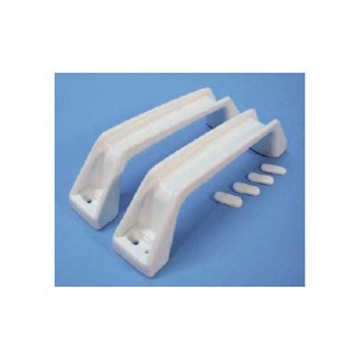 White pull handle 180mm 2-pack in the group Caravan & Motorhome / Body / Pull handle at Campmarket (64544)