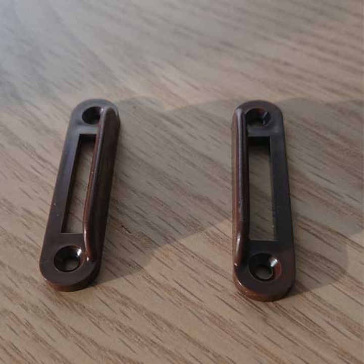 Lock plate plastic dark brown 55 mm in the group Caravan & Motorhome / Locks & Fittings / Inv. Door & Hatch Lock at Campingvaruhuset i Norden AB (64552)